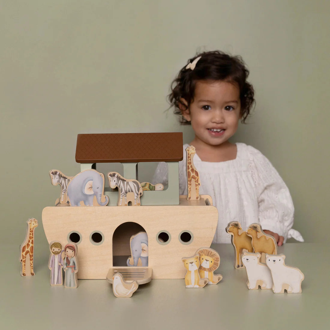 Wooden Noah's Ark Playset