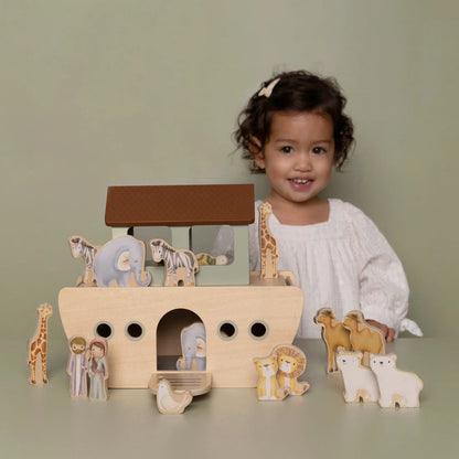 Wooden Noah's Ark Playset