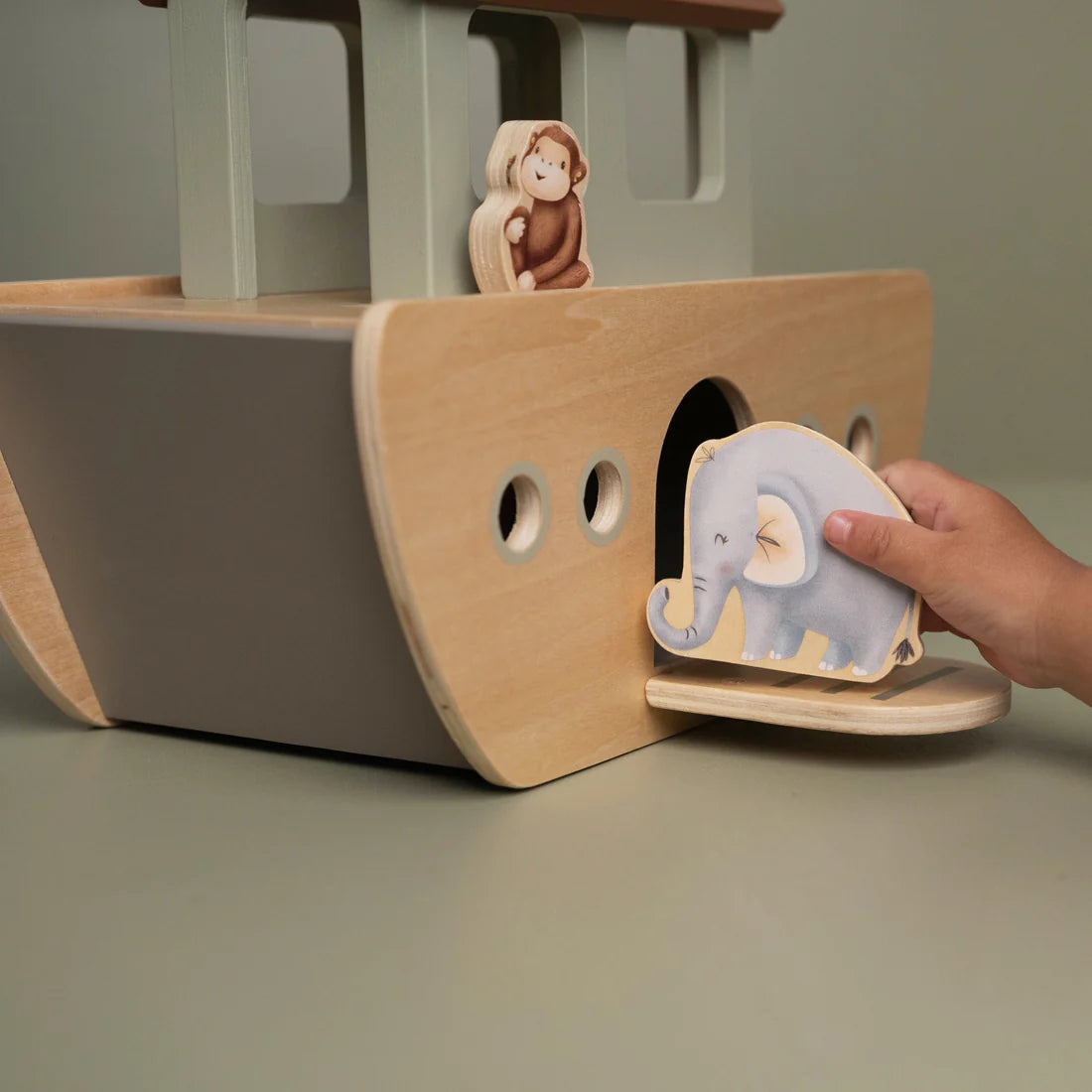 Wooden Noah's Ark Playset