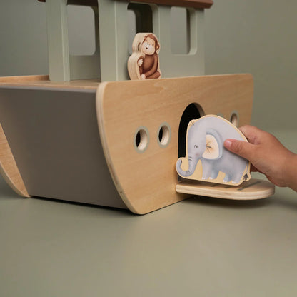Wooden Noah's Ark Playset
