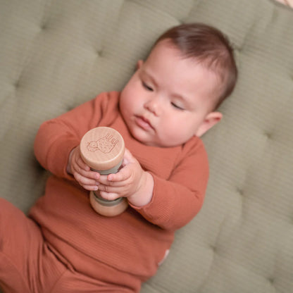Little Farm Wooden Rain Rattle