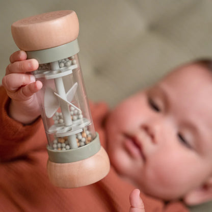 Little Farm Wooden Rain Rattle