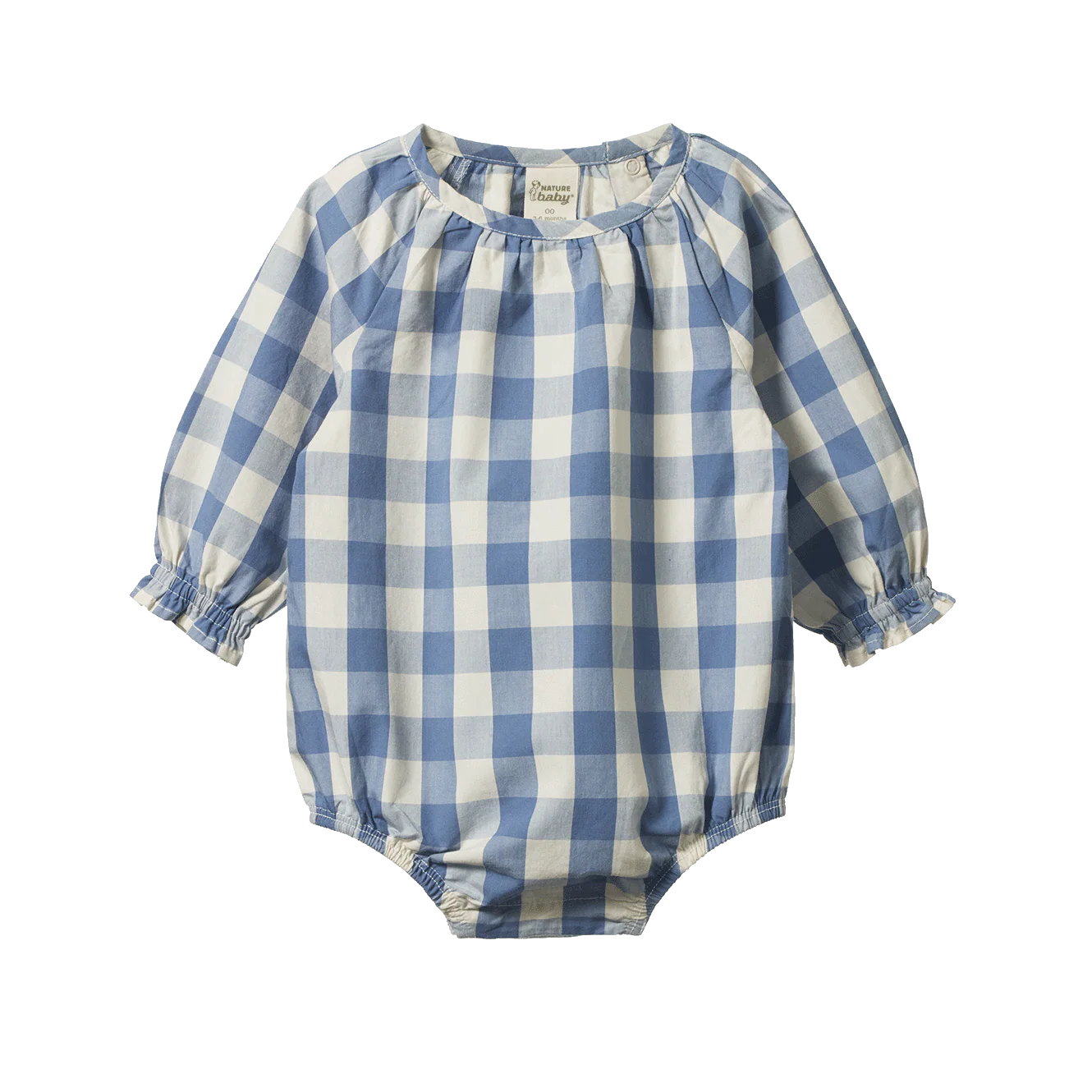Meadow Bluebell Check Bodysuit