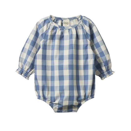 Meadow Bluebell Check Bodysuit