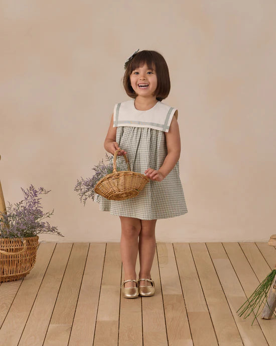 Daisy Dress Eucalyptus Check