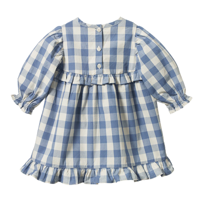Nora Bluebell Check Dress
