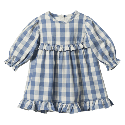 Nora Bluebell Check Dress