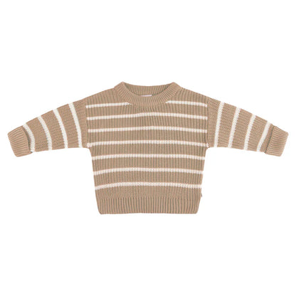 Kyndbaby Chunky Rib Knit Jumper - Caramel Marle