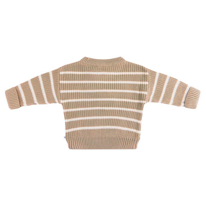Kyndbaby Chunky Rib Knit Jumper - Caramel Marle