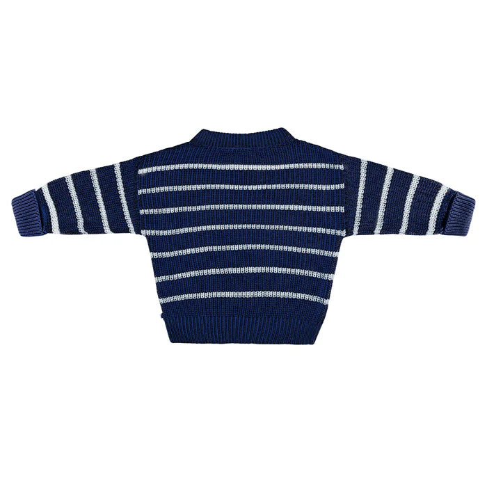 Kyndbaby Chunky Rib Knit Jumper - Navy Stripe
