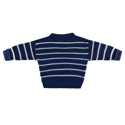 Kyndbaby Chunky Rib Knit Jumper - Navy Stripe