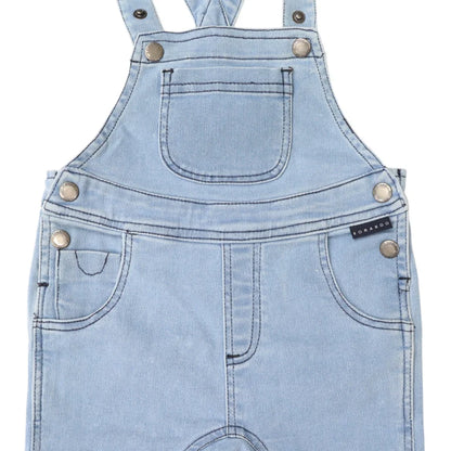 Korango Denim Knit Overalls | Light Denim