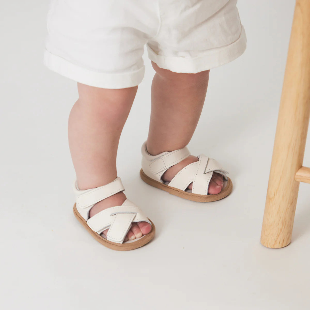 Pretty Brave Criss-Cross Sandal - Stone