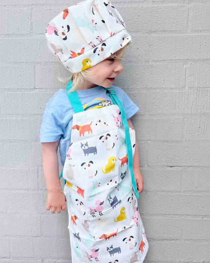 Kids Chef Apron & Hat - Puppys
