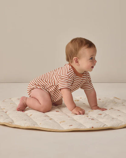 Relaxed Bubble Romper - Poppy Stripe