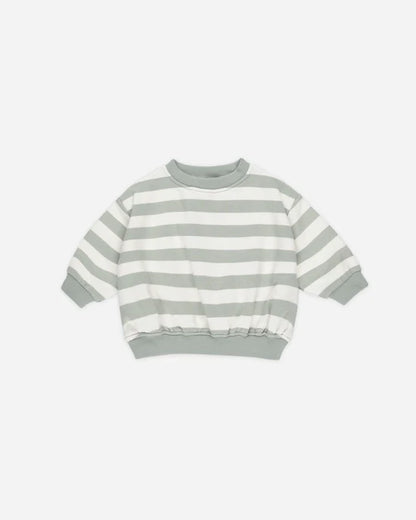 Relaxed Sweatshirt | Sage Stripe