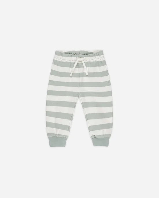 Relaxed Sweatpant | Sage Stripe