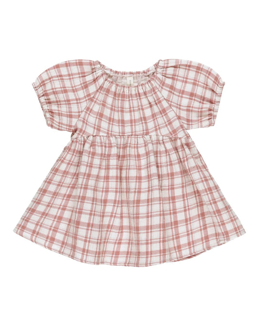 Quincy Mae Bella Dress | Pink Plaid
