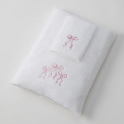 Bows Love Bath Towel & Face Washer