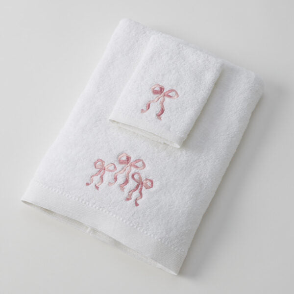 Bows Love Bath Towel & Face Washer
