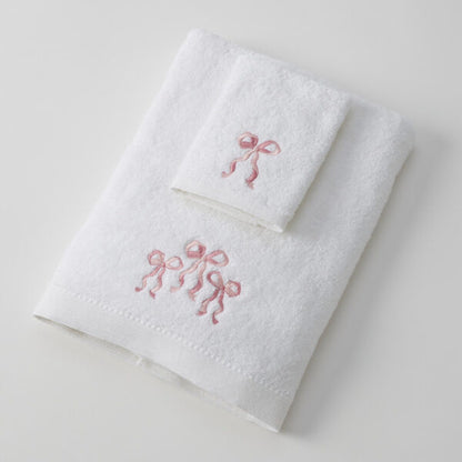 Bows Love Bath Towel & Face Washer