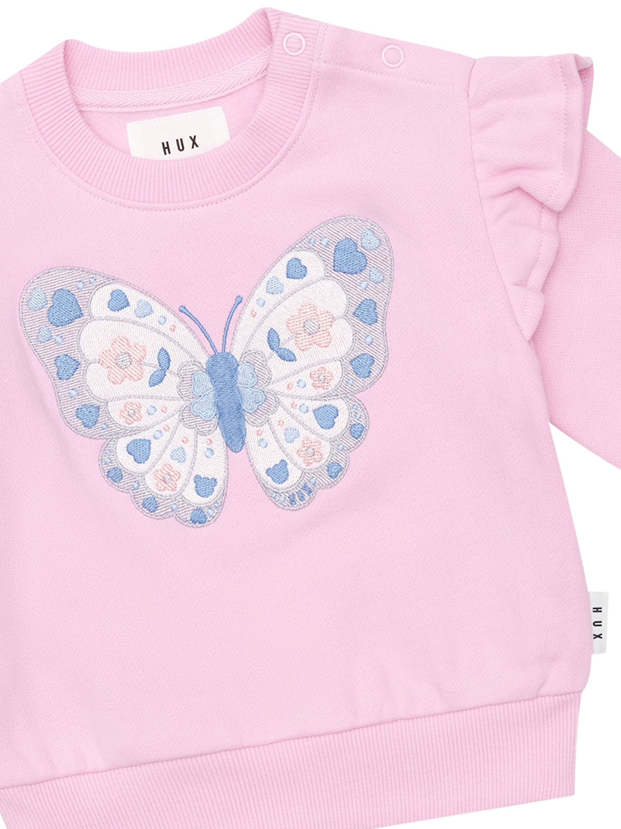 Huxbaby Butterfly Frill Sweatshirt | Bloom