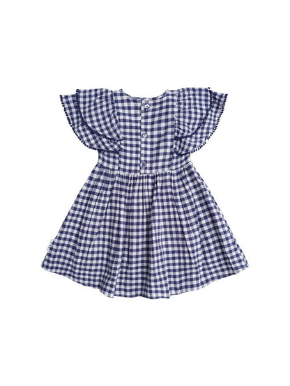 Huxbaby Cherry Pie Frill Dress Check