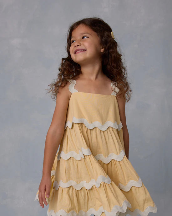 Rylee & Cru Ric Rac Dress | Yellow