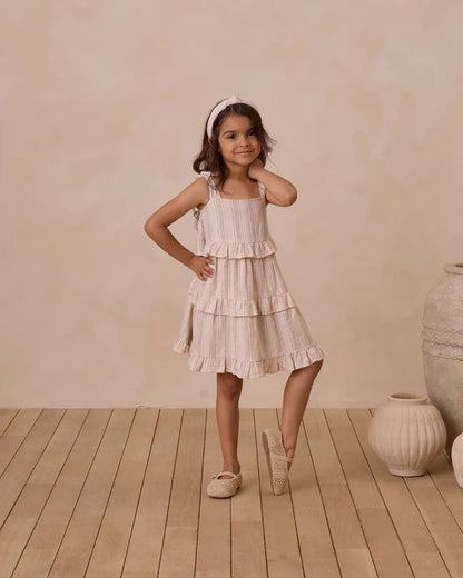 Rylee & Cru Ruffle Swing Dress | Summer Stripe