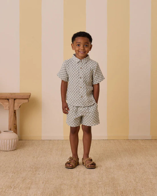 Rylee & Cru Bermuda Short | Sage Check