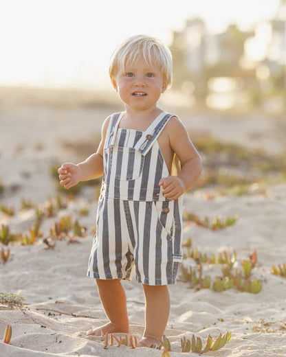 Denim Shortall - Navy Stripe