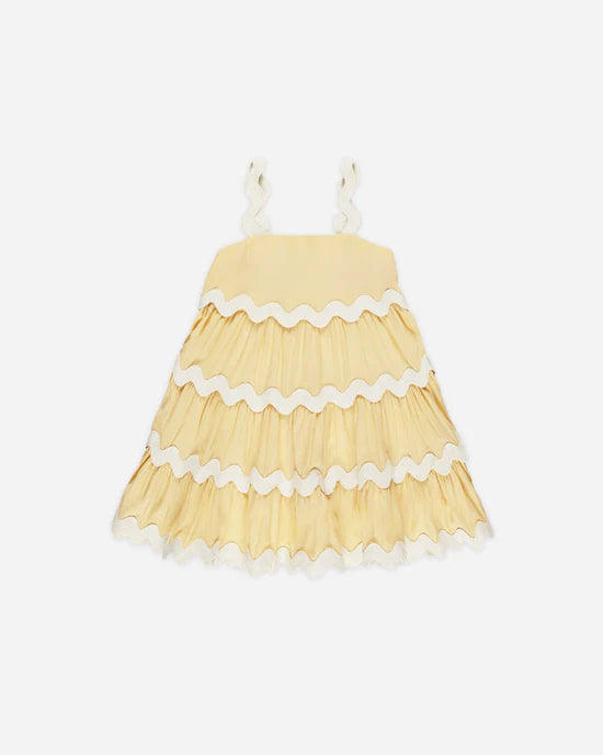 Rylee & Cru Ric Rac Dress | Yellow