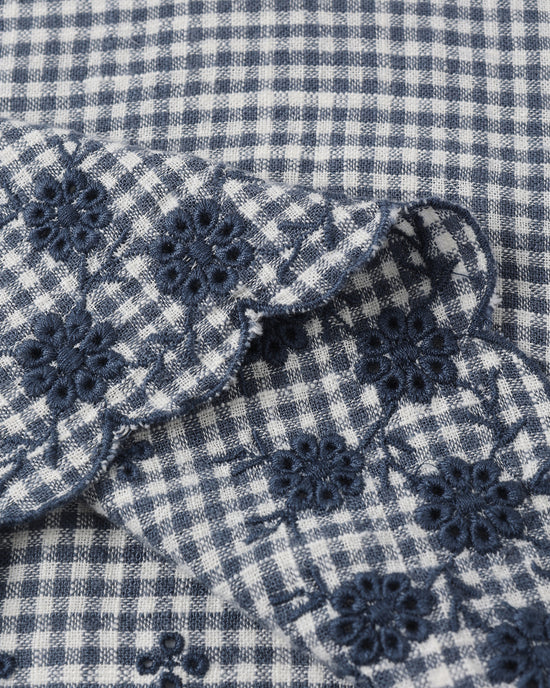 Lennon Dress - Marine Gingham