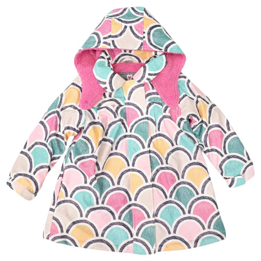 Arch Print Lined Raincoat | Green