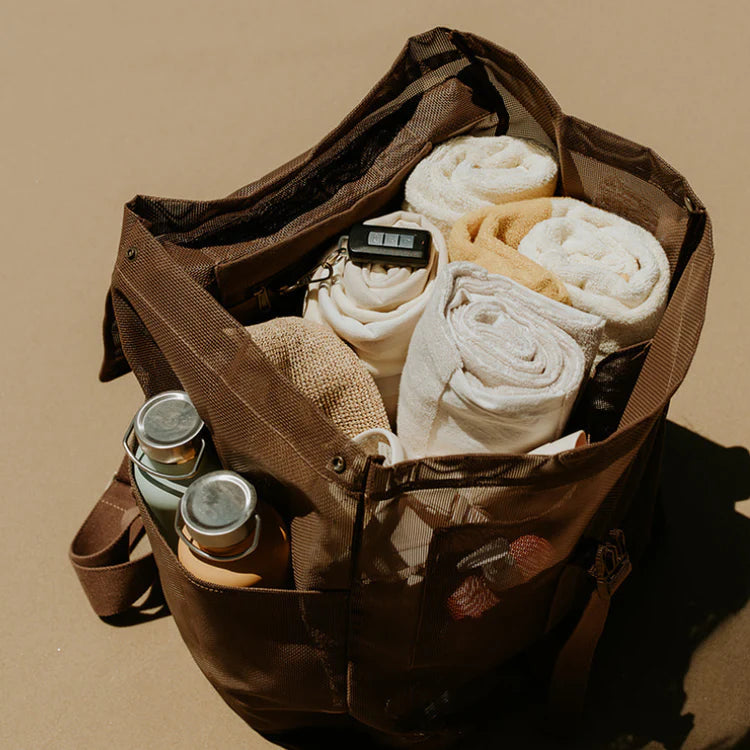 Mesh Beach Hauler Backpack - Espresso