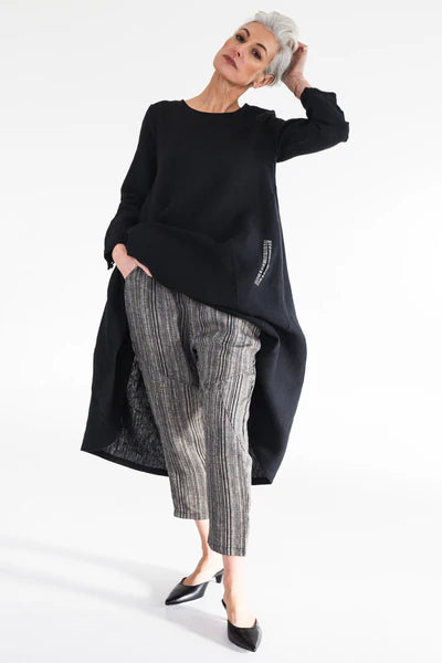 Eva's Sunday Clover Pant - Raven Stripe