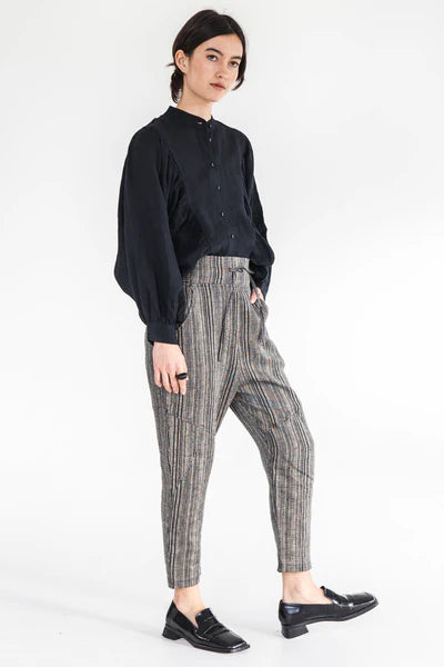 Eva's Sunday Clover Pant - Raven Stripe