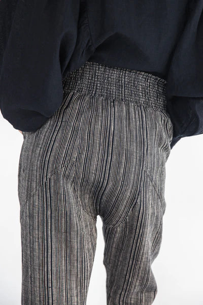 Eva's Sunday Clover Pant - Raven Stripe