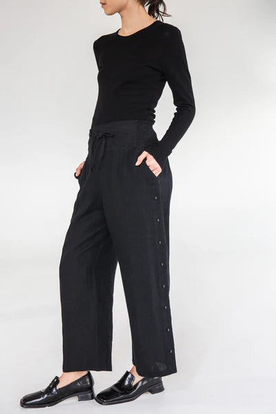 Eva's Sunday Jemima Linen Pant - Black