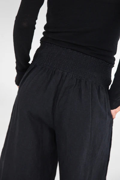 Eva's Sunday Jemima Linen Pant - Black