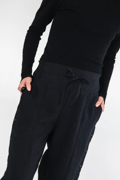 Eva's Sunday Jemima Linen Pant - Black