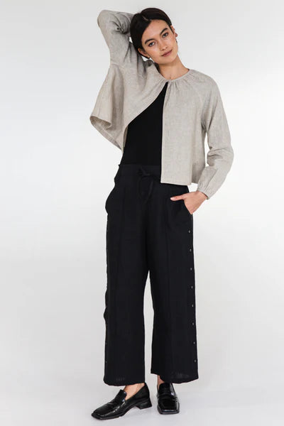 Eva's Sunday Jemima Linen Pant - Black