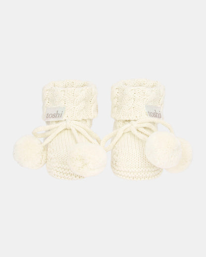 Organic Booties Yummy Cream