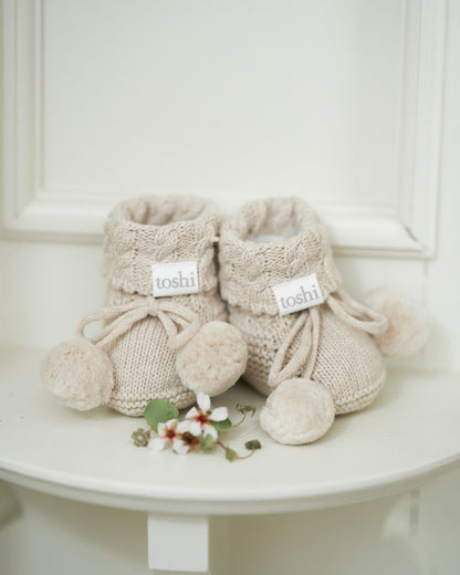 Organic Booties Yummy Oatmeal