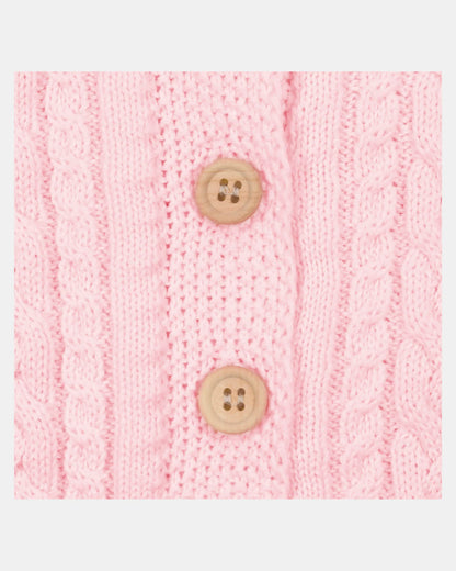 Organic Cardigan Yummy Misty Rose