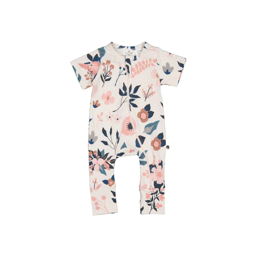Burrow & Be Summer Zip Suit | Pink Clementine