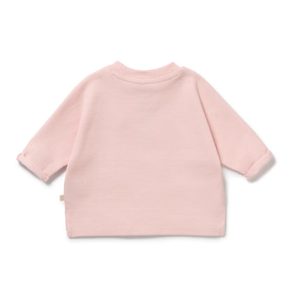 Strawberry Cream Organic Rib Long Sleeved Top