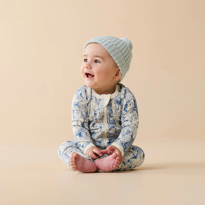 Woodland Adventures Organic Zipsuit with Feet