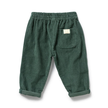 Moss Green Organic Cord Pant