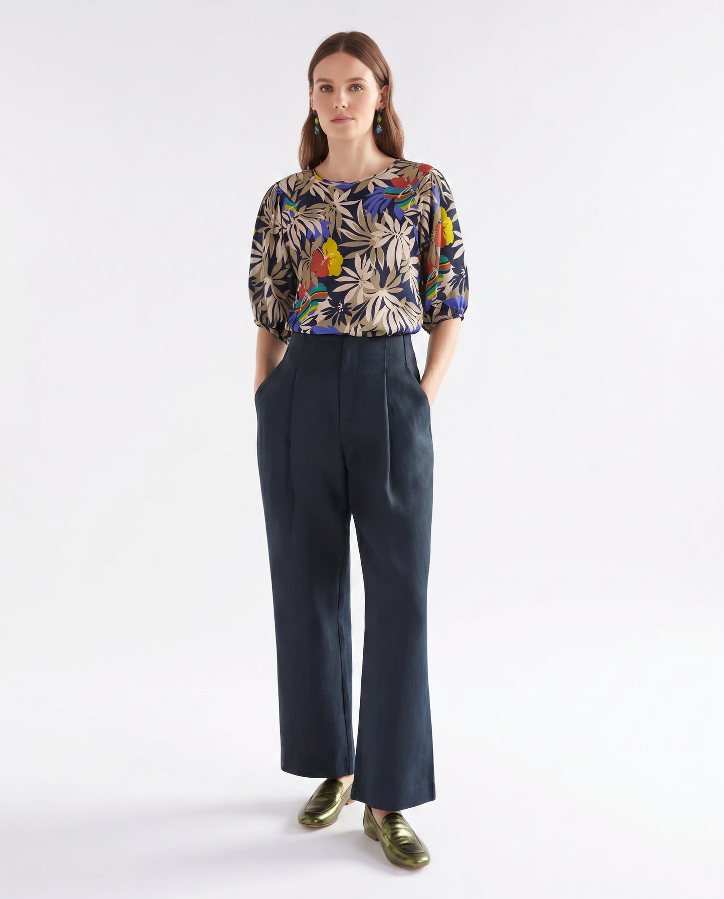 Wildflowers Blouse - Black